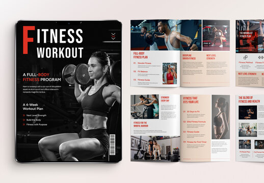 Bold Fitness Workout eBook Layout