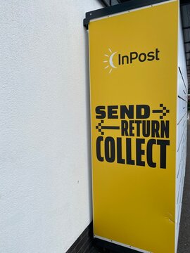 InPost lockers for sending post often used by the company Vinted 