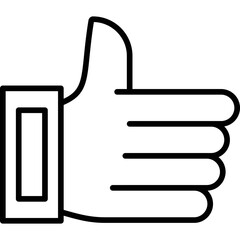 Obraz premium Thumbs Up Icon Vector Element