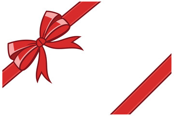 Elegant Gift Certificate with Red Bow  Multipurpose Voucher Design.