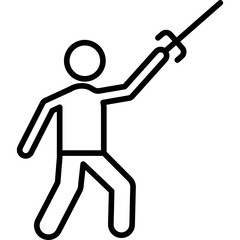 Fencing Icon Vector Element
