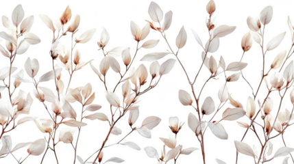 Lovely bunch of white flowers showcasing their delicate petals and fresh appearance against a soft background