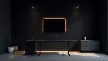 Office Interior with Logo Branding