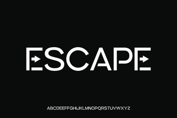Display alphabet font vector design suitable for headline, poster, logo, magazine and many more