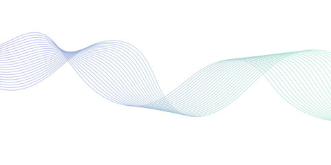 Abstract Flowing Wave Lines on White. Smooth Fluid Lines Abstract Art for background