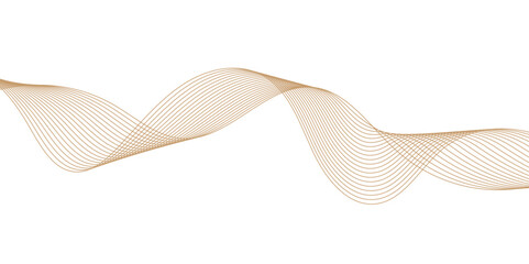 Fototapeta premium Abstract Flowing Wave Lines on White. Smooth Fluid Lines Abstract Art for background