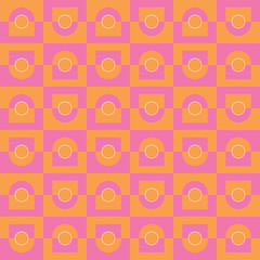 Modern Geometric Vector Seamless Pattern Digital Paper – Abstract Minimalist Background Design, Repeating Lines and Shapes, Contemporary Printable Texture for Scrapbooking, Web Design, Fabric, Package