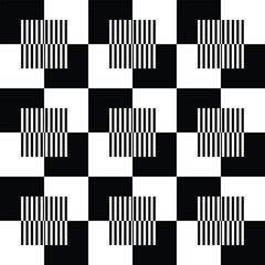 Modern Geometric Vector Seamless Pattern Digital Paper – Abstract Minimalist Background Design, Repeating Lines and Shapes, Contemporary Printable Texture for Scrapbooking, Web Design, Fabric, Package