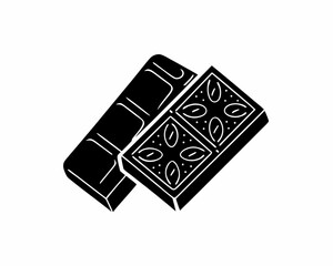 creative Silhouette chocolate Icon Vector Illustration