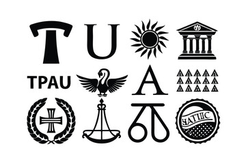 Minimalist Greek Signs – Tattoo & Design Pack