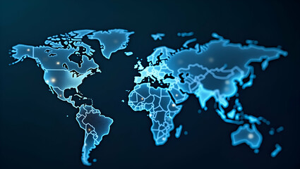 Advanced depiction of artificial intelligence in global trade illustrating sophisticated algorithmic processes and automation enhancing efficiency in international commerce in  Photo Stock  Concept  a