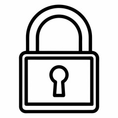 lock icon vector illustration