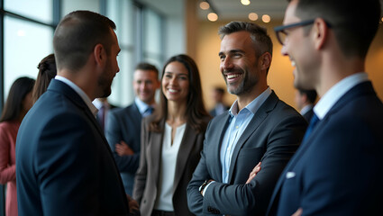 Showcase dynamic Diversity Networking Event visuals; formal business gatherings multicultural professional interactions premium photostock imagery for corporate synergy in  Photo Stock  Concept  and e