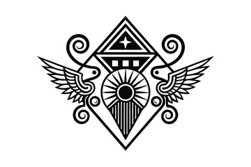 Fototapeta premium Minimalist Greek Signs – Tattoo & Design Pack