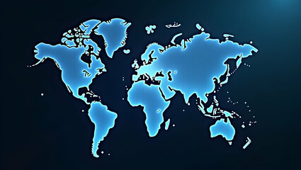 Comprehensive 5G Global Network Concept: Extensive Wireless Coverage, International Connectivity, and Robust Infrastructure for Seamless Digital Communication - Stock Photo with Empty Space