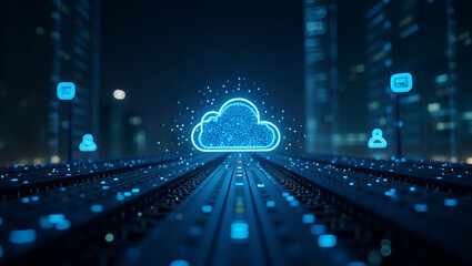 Secure Private Cloud Infrastructure: Customizable IT Resources, Robust Data Protection for Enterprise-Grade Operations & Confidential Computing - Photo Stock Concept with Empty Space