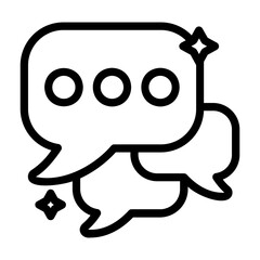 conversation Line Icon