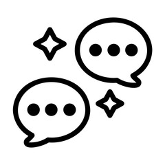 message Line Icon