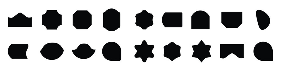 various graphics shape for graphics design Vector