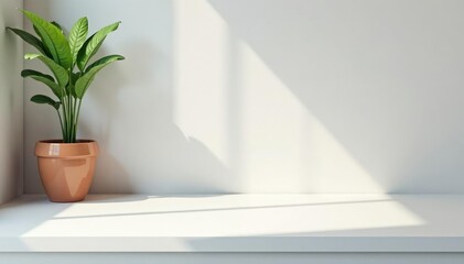 Bright white surface, ideal for product display, studio, online, blank