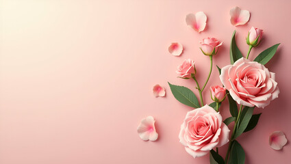 Fototapeta premium Elegant Mother's Day Photo Stock Image with Clean Composition and Innovative Visuals for Dynamic Media Campaigns - Perfect for Advertising