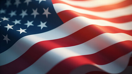 Obraz premium Strategic photo stock image presenting an innovative Memorial Day Marketing Campaign with creative graphic design refined visual storytelling and dynamic composition for national promotion in Photo S