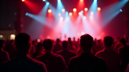 Vibrant Live Audience at International Music Event: Capturing the Energy of Unity and Diversity in Spectacular Moments