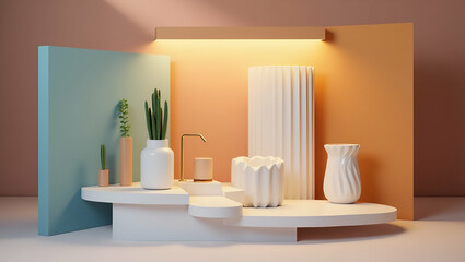 Sleek Product Display Mockup for Online Retail: Crisp Imagery & Balanced Design with Empty Space for Customization