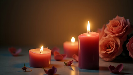 Serene photostock image featuring delicate candle lighting with refined ambiance and artistic composition that illuminates memorial day remembrance with respectful warmth in  Photo Stock  Concept  and