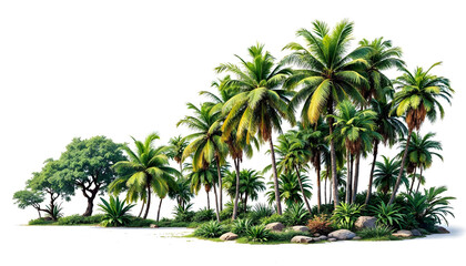 Obraz premium palm tree isolated on white