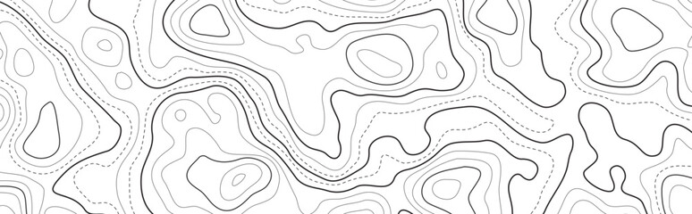 White Abstract Topography Line Pattern. Light background with white topographic contour lines and terrain flow. Perfect for modern and minimal design.