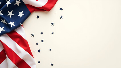 Obraz premium Elegant Memorial Day Patriotic Banner Design with Formal Graphics, Balanced Layout, and High-Quality Imagery for Premium Stock Use