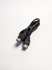 HDMI cable. Isolated on white background