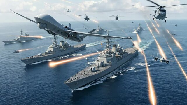 the military ship