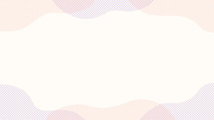 かわいい雲のイラストフレーム　ピンク　紫