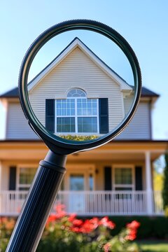 House Inspection Magnifying Glass Home Search Real Estate