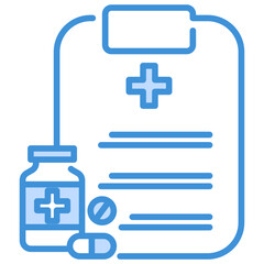 Obraz premium Medical Prescription Icon