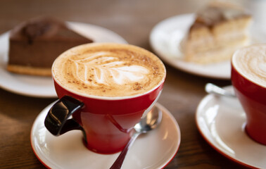 Coffee with cakes