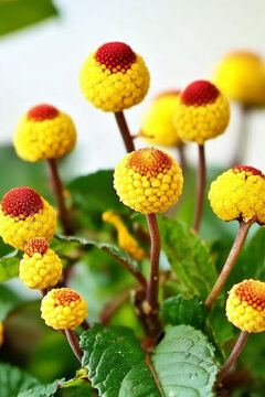 Anti-wrinkle cosmetic raw material, ornamental, edible, medicinal plant / Acmella oleracea / Paracress / Toothache plant / Spilanthes acmella