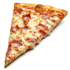 Delicious Slice of Pepperoni Pizza with Melted Cheese and Crust