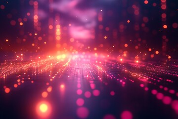 Obraz premium Abstract Cityscape Glow