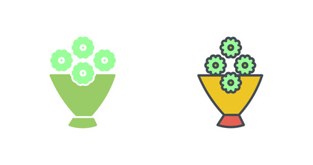 Flower Bouquet Icon Design