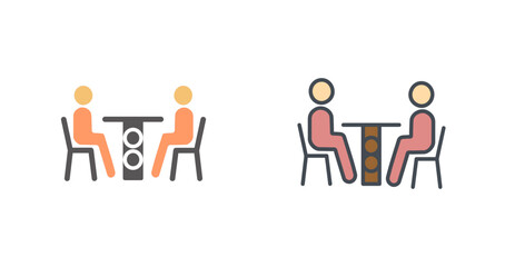 Family Dinner Icon Design