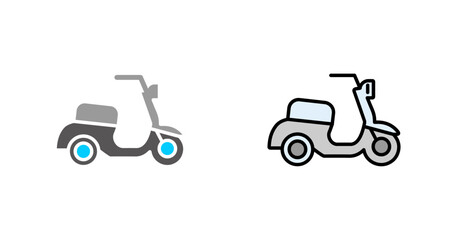 Obraz premium Motor Scooter Icon Design