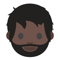 Man with Beard: Dark Skin