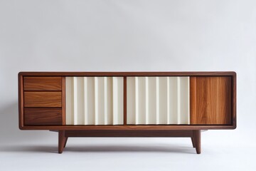 Contemporary Wooden Sideboard with Sleek Design and Elegant Finish