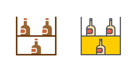 Wine Rack Icon Design