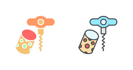 Wine Cork Icon Design