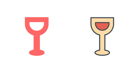 Wine Glassware Icon Design