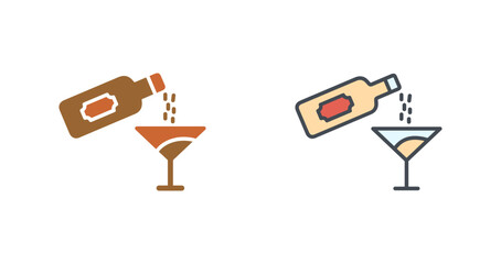 Wine Pour Icon Design